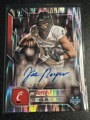 Joe Royer 2025 Bowman University U Chrome Auto Stealth Cleveland Browns