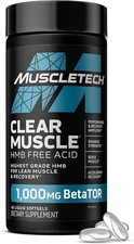 HMB Supplements 1000Mg, Clear Muscle (42 Liquid Softgels) - Highest Grade HMB fo