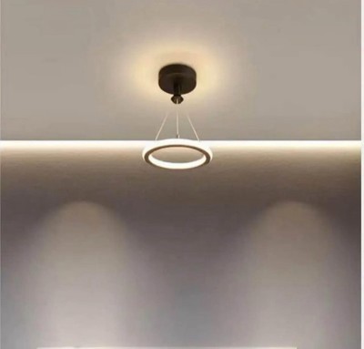 Modern LED Ring Ceiling Light Pendant - Minimalist Warm White Chandelier