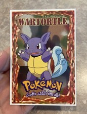 Vintage 1999 Pokémon Wartortle Vending Machine Sticker Card A&A Made in USA
