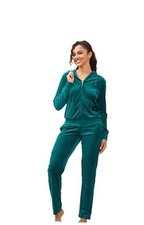 Track Suits for Women Velour Tracksuit 2 Piece Outfits Set Medium Green