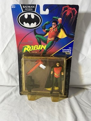 Vintage 1991 Kenner Batman Returns Robin With Grappling Hook Action Figure C6