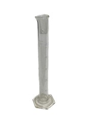 Used CORNING PYREX Glass 50mL TD Single Scale Graduated Cylinder 3024-50