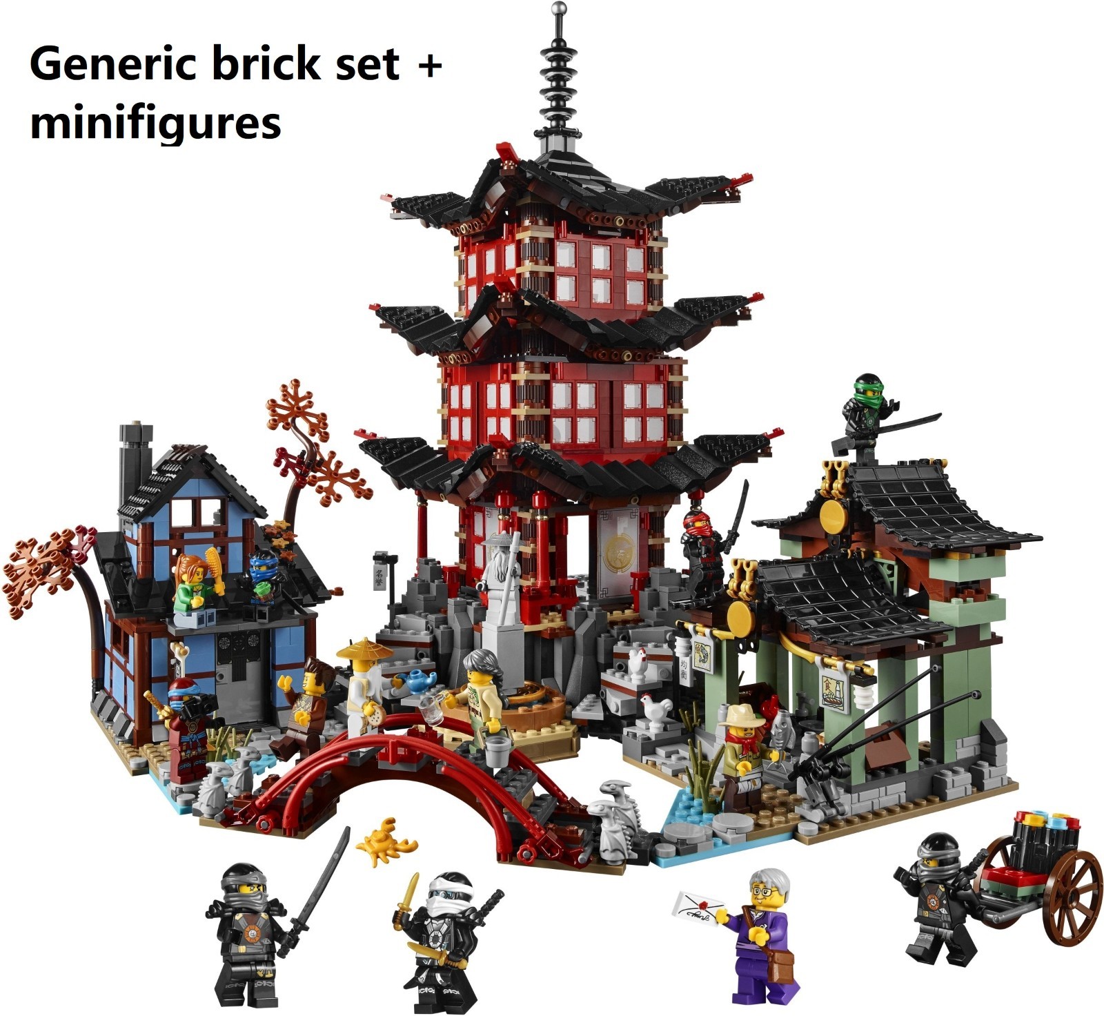 NEW Ninjago 70751 Temple of Airjitzu Complete Brick Set + Minifigures
