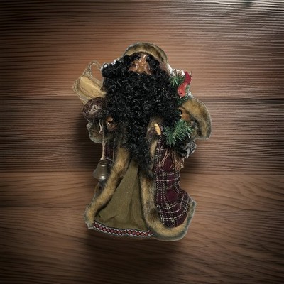 VTG 16  Father Christmas St. Nick Topper African American Santa Claus