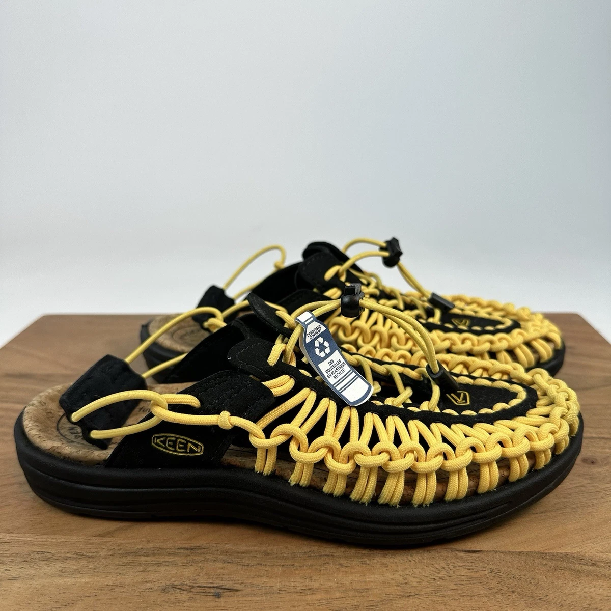 KEEN Hiking Sandal CNX Waterproof Black Yellow Men/Youth Size 7 KEEN Yellow Shoes for Boys for sale | eBay main image 4