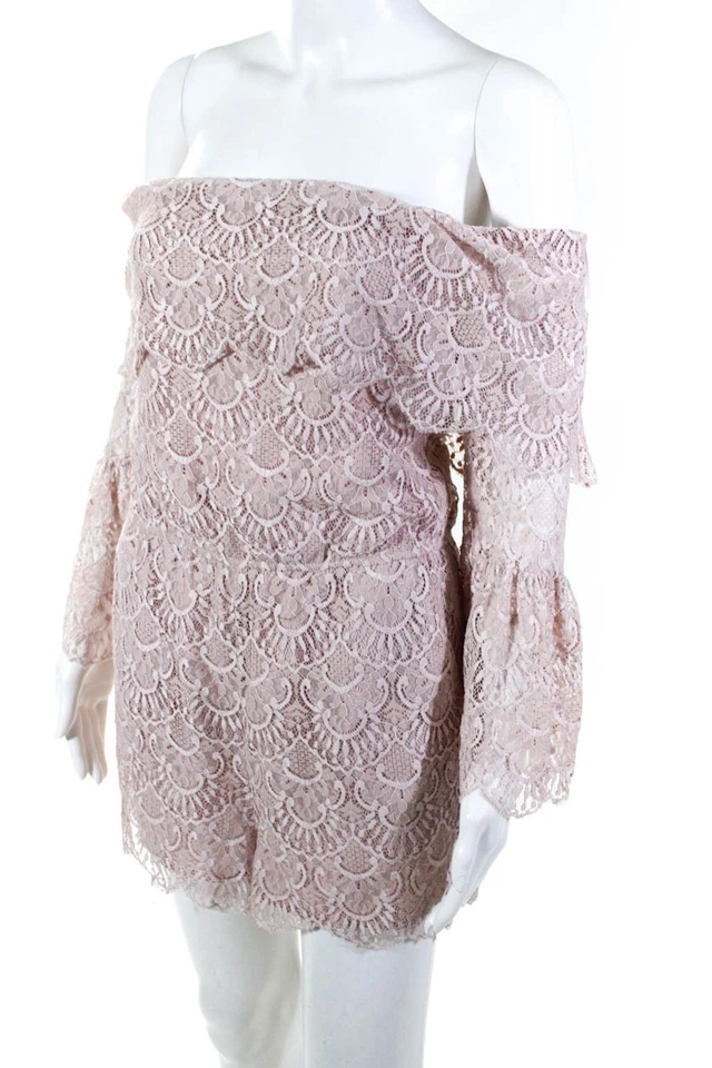 Mameluco BB Dakota Mujer Encaje Kennedy Hombro Descubierto Rosa Talla Pequeña 11023663 Foto 2 de 4