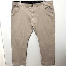 Wrangler Pants Men's 44x30 Khaki Chino Stretch Workwear Classic Fit Comfort Flex