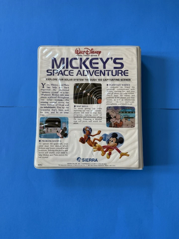 Commodore 64 Mickey’s Space Adventure Sierra 1984 Exc - Image 2 of 3