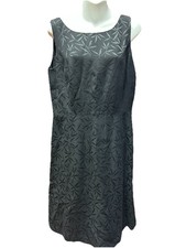 Ann Taylor LBD Black Fitted Cocktail Dress 10