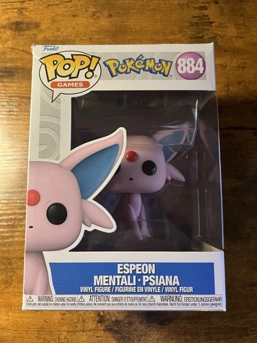 Funko Pop! Games Pokemon Espeon #884 Vinyl Figure Box Damage