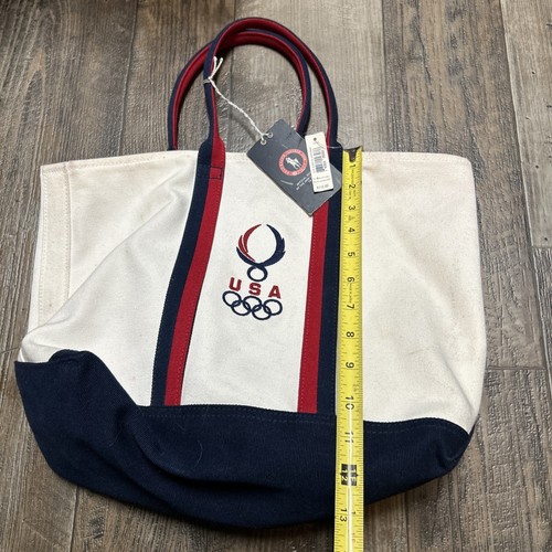 Polo Ralph Lauren Team USA 2008 Summer Olympics Patch Tote Bag NWT - Picture 8 of 8