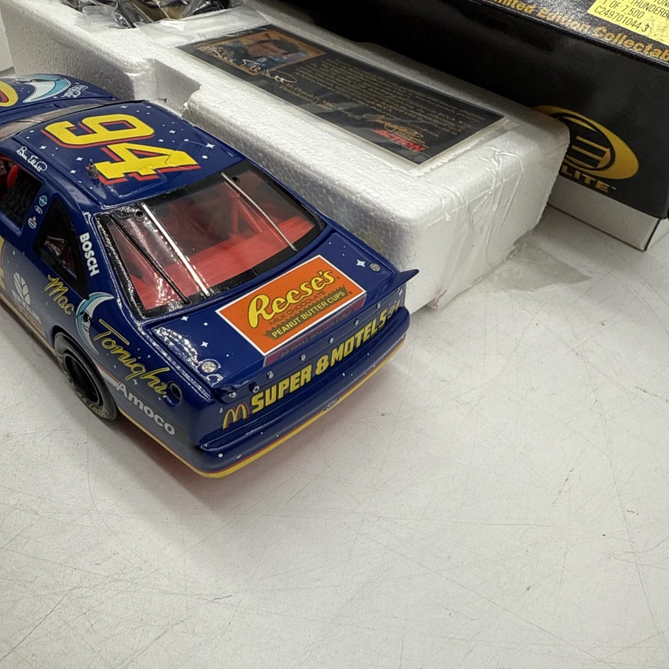 Bill Elliott #94 Mac Tonight 1997 Thunderbird Elite NASCAR Diecast escala 1:24 Foto 4 de 4