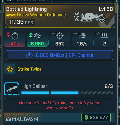 Borderlands 4   Legendary Ordnance   Bottled Lightning   Lvl 50   PS PC XB
