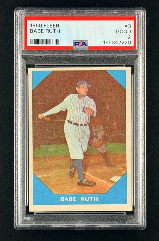 1960 Fleer Babe Ruth #3 PSA 2 Good Yankees HOF Vintage