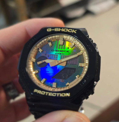 Custom Casio G-SHOCK GA2100GB-1A with IHW Silicon Wafer Dial