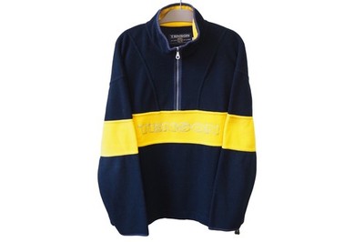 Vintage TENSON Fleece Half Zip Sweater Size XL outdoor ski jumper blue 90s