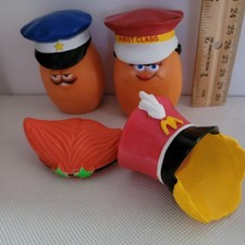 Vintage McDonald s Nugget Buddies 1988 Halloween Lot Of 2 With Changeable Caps