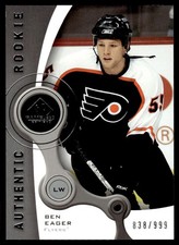 2005-06 SP Game Used Ben Eager Rookie 838/999 Philadelphia Flyers #227