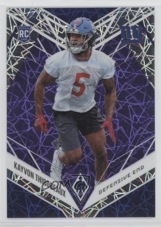 2022 Panini Phoenix Rookies Purple Lazer /99 Kayvon Thibodeaux #168 1r1o