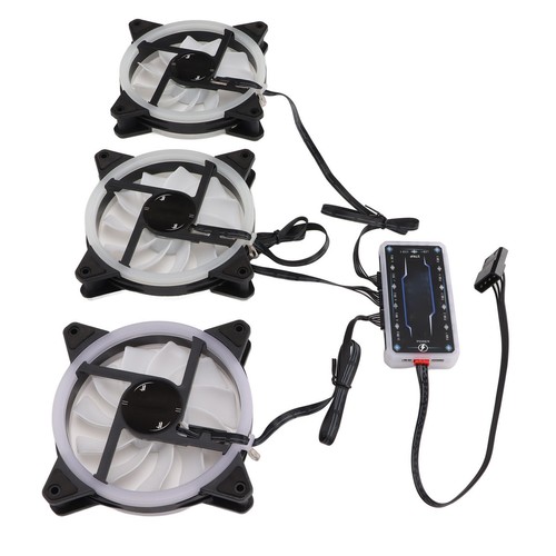CPU Fan 11 Blades RGB Colorful Enhanced Frame Design Shockproof Silent Strong FY - Afbeelding 10 van 22