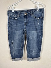 Seven 7 Womens Jeans Size 10 Blue Denim Solid Comfort Medium Wash Excellent