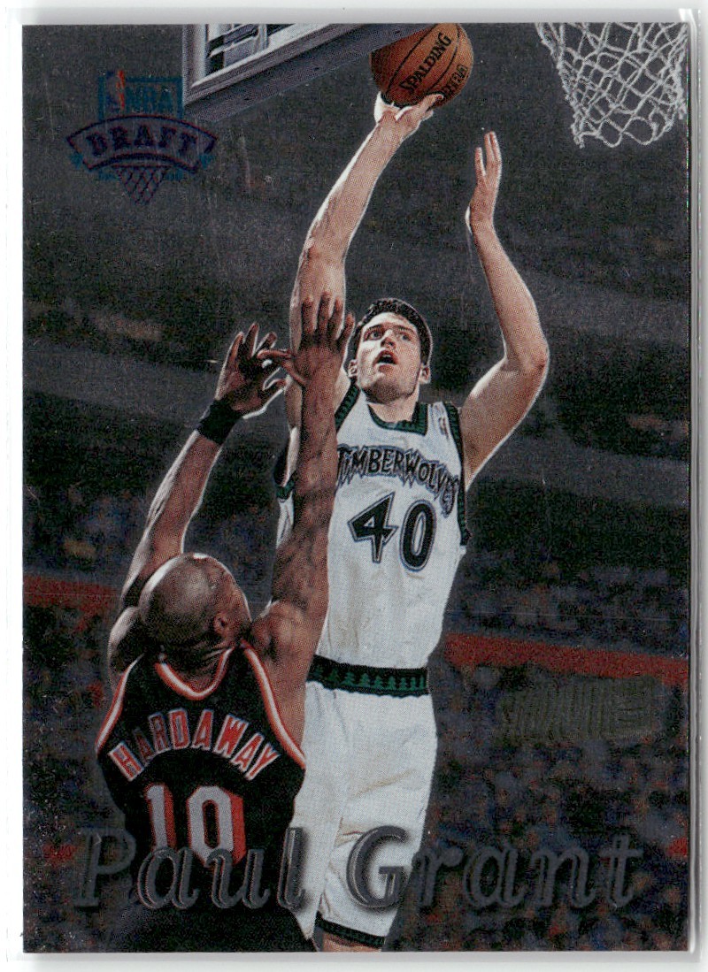 1997-98 TOPPS STADIUM CLUB NBA DRAFT PAUL GRANT MINNESOTA TIMBERWOLVES RC #239