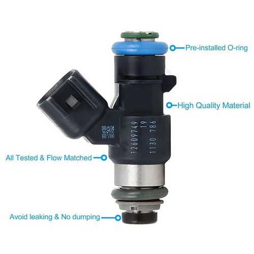 8pcs 12609749 Fuel Injectors For Chevrolet Silverado 1500 6.2L LT/LTZ 2013 - Picture 7 of 10