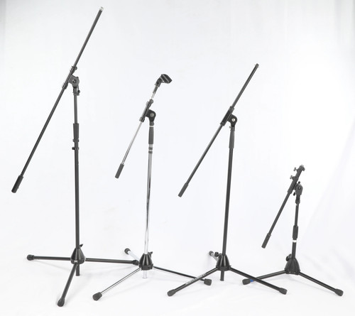 4-Piece Microphone Stand Lot On-Stage K&M Tama Jamstands