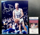 Larry Bird Signed 8x10 JSA Boston Celtics Basketball Hall Of Fame 1979 - 1992