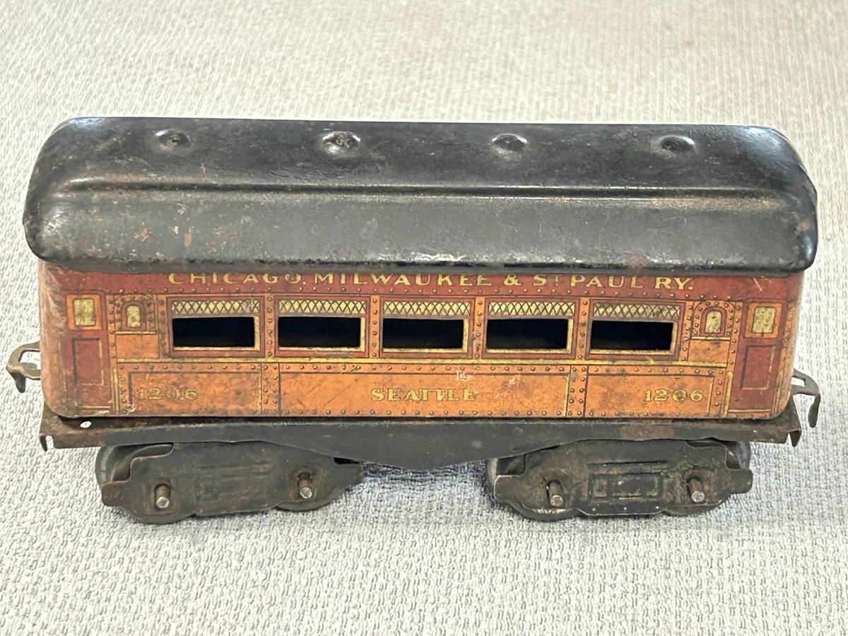American Flyer 0 Guage Passenger Car 1206 Tin Train Chicago