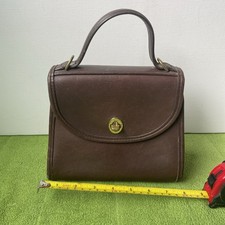 Vintage COACH Regina Bag 9983 British Tan Leather 90s Satchel Crossbody READ