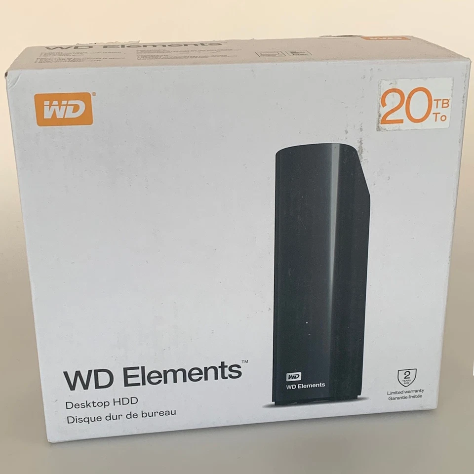 WD ELEMENTS - 20 TB - USB 3 - 3,5'' Externe Festplatte - Fehlerfrei, Top! - Bild 2 von 3