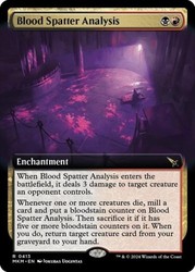 Blood Spatter Analysis (Extended Art) Foil - Murders at Karlov Manor #413