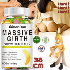 Male Enhancement Gummies Booster  Thicker Last Longer Stronger Bigger 60 Gummy