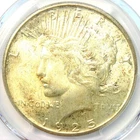 1925-S Peace Silver Dollar $1 - Certified PCGS MS64+ Plus Grade - $3,200 Value
