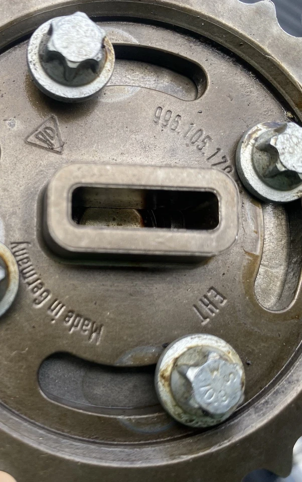 2001-08 PORSCHE BOXSTER CAYMAN 996 MOTOR RH & LH escape árbol de levas piñón Foto 2 de 3