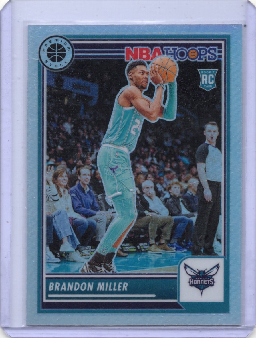2023-24 Panini Nba Hoops Premium Stock - Brandon Miller #245 Silver Prizm (RC)