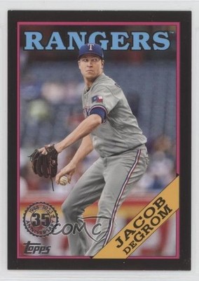 2023 Topps Series 2 1988 Topps Baseball Black 33/299 Jacob deGrom #2T88-24 mp7