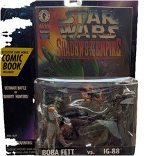 Kenner Star Wars Shadows of the Empire Boba Fett vs IG-88 2-Pack w Comic 1996
