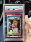 2024 Panini Donruss - Rated Rookie Bo Nix #369 Optic Preview Red Pandora Psa 10