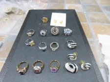 Park Lane Vtg Cocktail Statement Hostess Rings (12) Rings, Earrings, Gold/silver