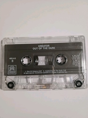 Kreator: Out Of The Dark...Into The Light (CASSETTE) No Case, Tape Only - Picture 1 of 3