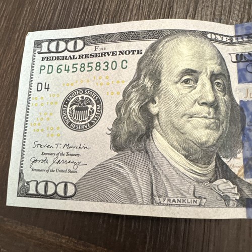 $100 CASH - $100 Dollar Bill - Blue Note - United States note USD - Lot 830C - Picture 2 of 10
