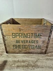 Vintage Springtime Beverage Wooden Crate