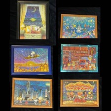 Peanuts Snoopy Luxus 6-teiliges Hologramm Kunst Puzzle Set mit Rahmen