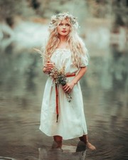 Mytholon Ursula Unterkleid leichte Baumwolle Natur XXL Larp Mittelalter #21233