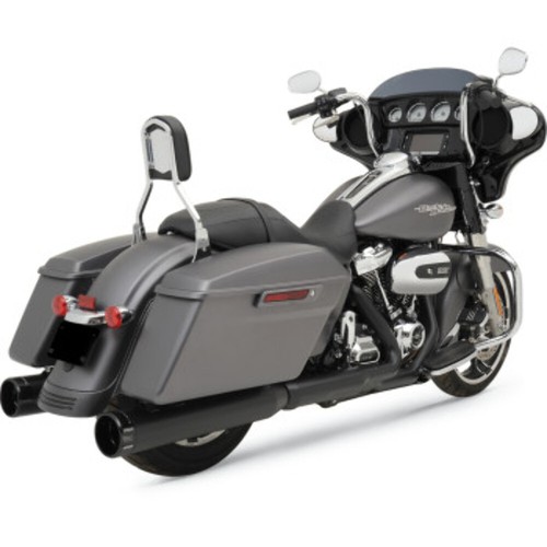 2017-2024 Harley FLT/H HP-Plus 4.5" Slip-On Mufflers Black - Khrome Werks 202825 - Picture 2 of 5