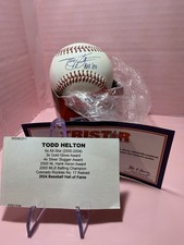 Todd Helton Auto MLB Baseball – 2024 HOF Inscription – TRISTAR Authenticated