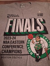 Fanatics Boston Celtics 2023-24 NBA Finals Champions Gray Locker Room T-Shirt L